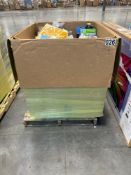 Big box store in a box, hand soap, Pine-Sol, shoes, water, floss, dog, food, clothing, dentist, stic