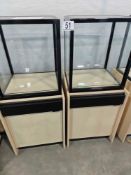 two display cabinets