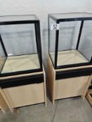 two display cabinets