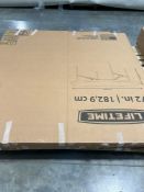 Three lifetime 72 inch round tables