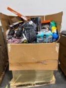 Big box store in a box, van's shoes. Lanterns, garbage bags, simple green Clorox. Eddie Bauer bionic
