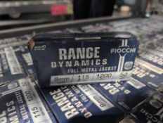 Shelf of 9 mm, range dynamics, full metal jacket FIOCCHI