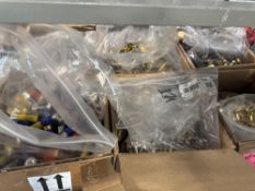 shelf of miscellaneous bulk ammunition, 45, 12 gauge, 9 mm, & more