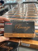Shelf of 9 mm PMC ammunition bronze