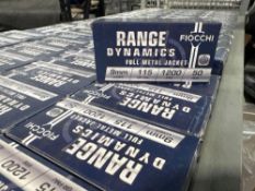 Shelf of 9 mm range dynamics Fiocchi
