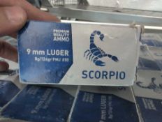 shelf of Scorpio and magtech 9 mm
