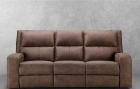 Abbyson Bryce fabric manual reclining sofa