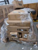 outdoor chair, box. of trampoline, fitness item and more