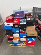 shoes: Nike, Jordans, Kyrie, Solomon, Fila, Adidas, Tom's, boots, Saucony, puma, GEO, X, and