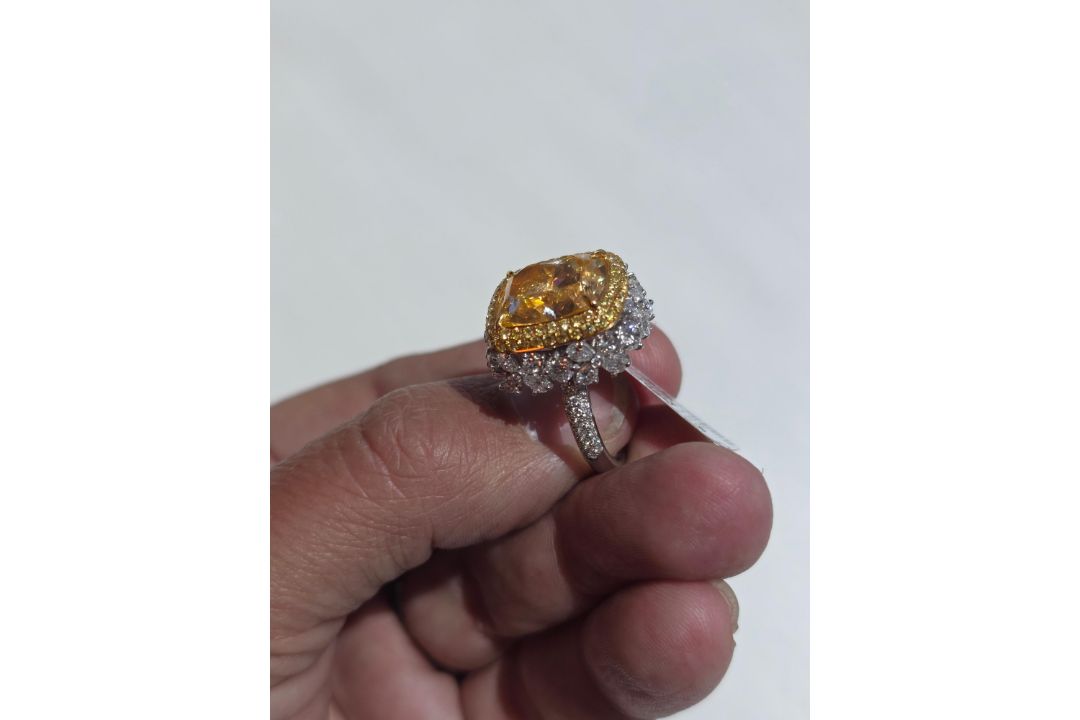 11.24 Carat Yellow Diamond Ring - Image 21 of 25