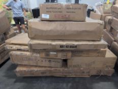 Roll mattress, deck box, bedframe, TV stand, & More