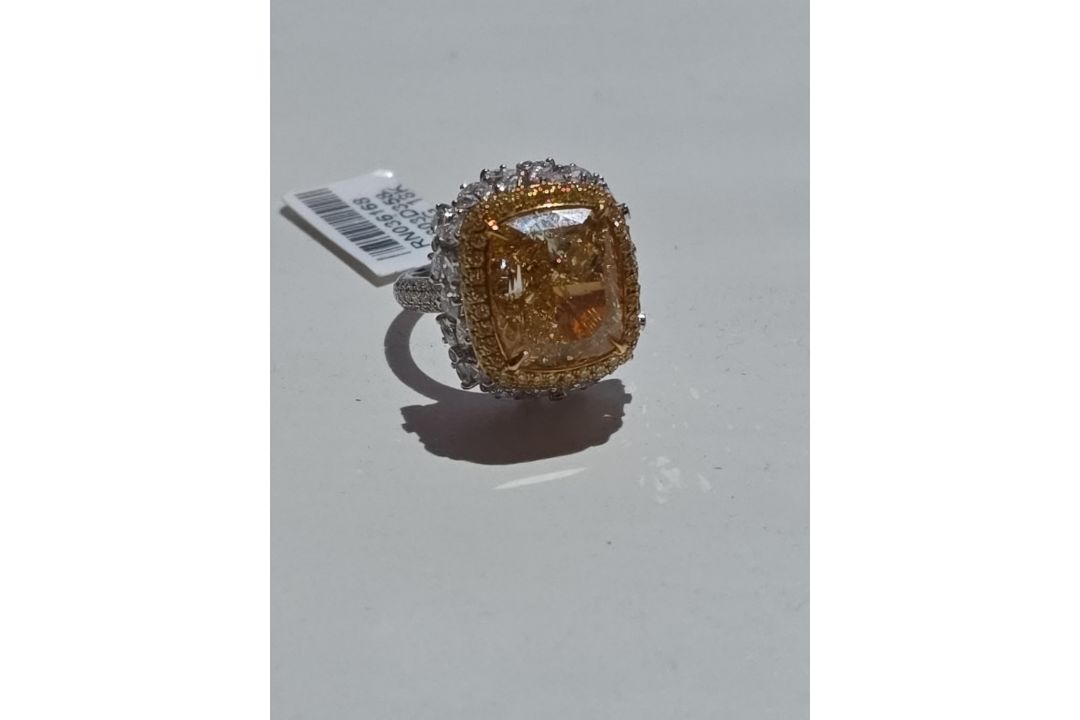 11.24 Carat Yellow Diamond Ring - Image 12 of 25
