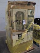Enzo collection cabinet, one inbox, one out of box condition unknown one may be customer return