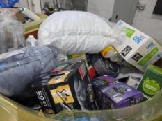 Big box store in the box home edition detergent, Tide, pods, blankets, pet food, food, containers, S