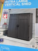 Suncast extra large vertical shed