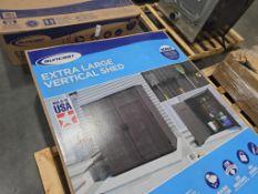Suncast extra large vertical shed