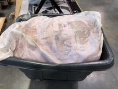 Small garbage cart with large inflatable