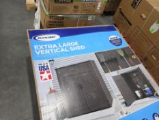Suncast extra large vertical shed