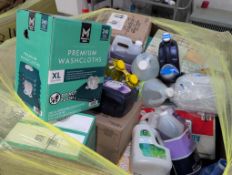 Big box store in a box home edition: Downey, kind, soul, hand soap, Downey, unstoppable, washcloths,