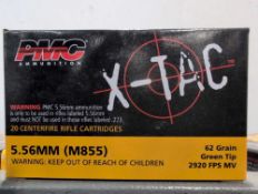 shelf of x-tac 5.56 mm ammo