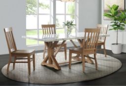 Liam Rectangle 5-Piece Dining Set with Table and Four Chairs