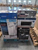 GE profile, nugget icemaker, smart, convertible, portable AC, GE microwave, LASKO fan, Intex inflata