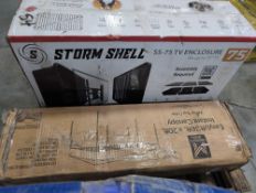 Easy lift 10 x 20 instant canopy, storm shell TV enclosure