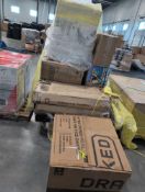 2-Splash and slide with tunnel , play paint, folding chairs, bed piece, storage box, gas fire pit wa