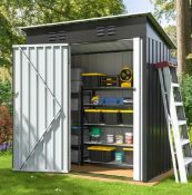 Metal storage shed