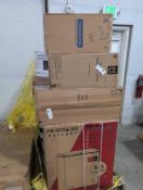 Frigidaire microwave, lifetime fold and half table, two piece animated skeleton, Frigidaire gallery