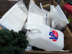 Side panels, pro taper handlebars, Christmas tree, large gallon BP racing jugs, miscellaneous furnit
