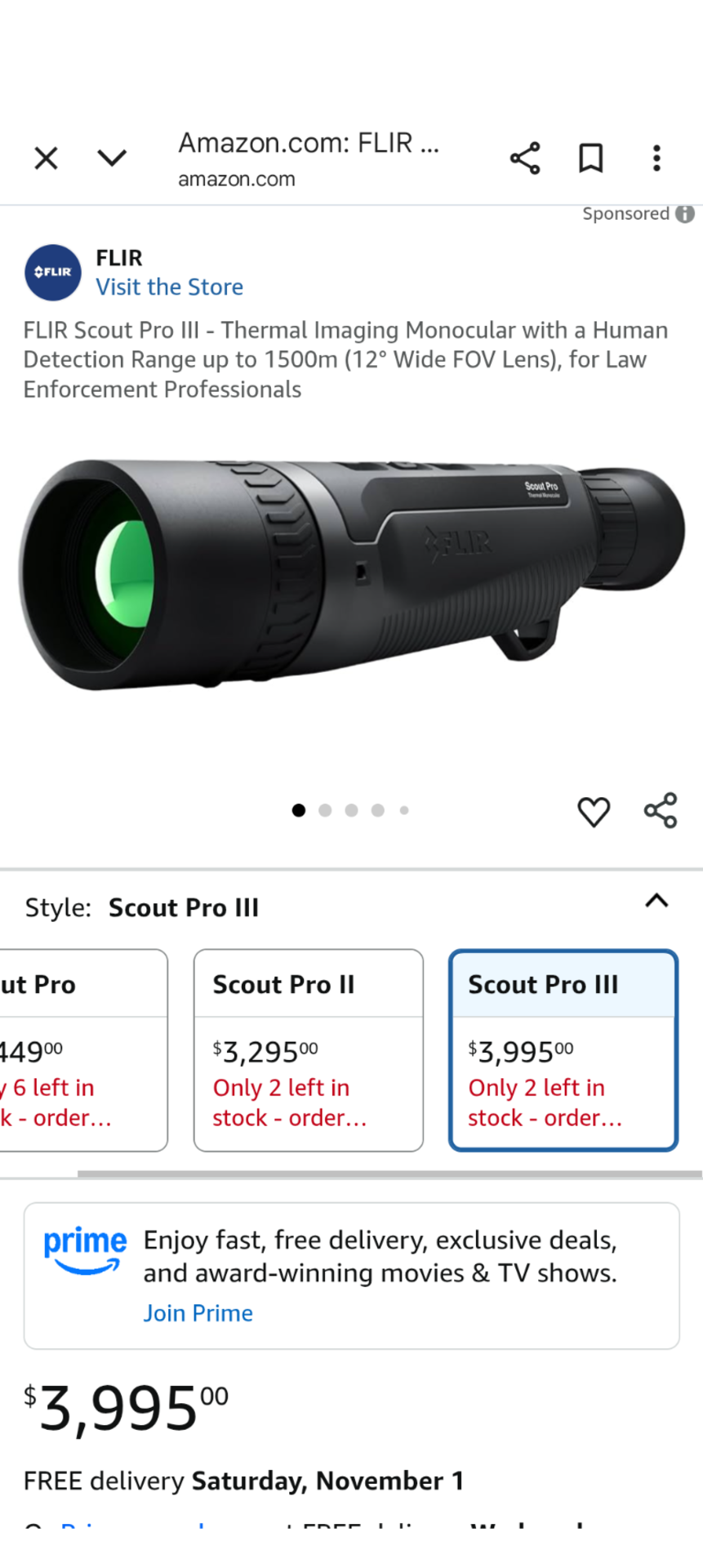 Flir scout Pro III - Image 5 of 5
