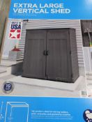 Suncast extra large vertical shed
