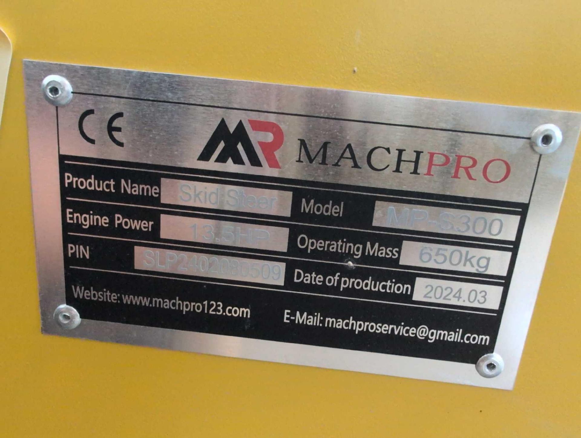 2024 Mach Pro MPS300 Skid Steer, 4.9 running hrs - Image 2 of 9