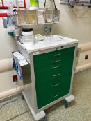 Waterloo Rolling Lockable Anesthesia Cart w/ Contents
