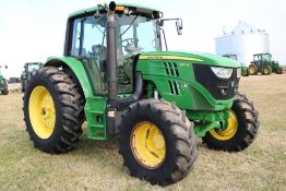 2015 John Deere 6115M, 115HP, 3 Sets Rear Remotes, Air Ride Seat, Powerquad 16/16 Transmission