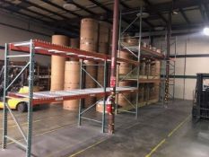 Interlake Warehouse Pallet Racking (2 sections) 28ft 9in L x 4ft W x 16ft H