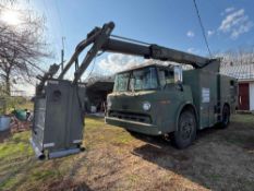 1989 Ford C8000 Bucket Truck w/ CAT 3208 Diesel Engine and 1800 Gallon Water Tank