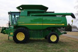 2007 John Deere 9570 STS Combine Premium Cab FarmTRAX Yield & Moisture 1,846 Sep Hours
