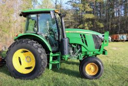 2020 John Deere 6105E 2wd cab tractor
