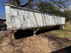 1973 Timpte 40-Foot Hopper Bottom Grain Trailer - Leaf Spring Suspension and Well-Maintained Tarp