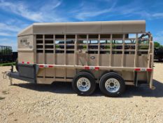 2024 Big Bend 16FT x 6FT Bumper Pull Livestock Trailer - Durable Ranch-Ready Stock Hauler