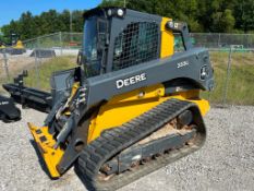 2021 John Deere 333G Compact Track Loader, 390 Hours, High Flow Hydraulics, Ride Control