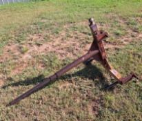 Heavy-Duty 3-Point Bale Spike - Efficient Hay Handling for Tractors