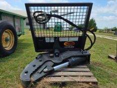 Quick Attach EZ Axe Skid Steer Tree Shear
