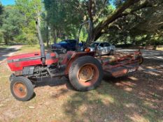 1981 Case 245 2wd tractor with Rotary cutter