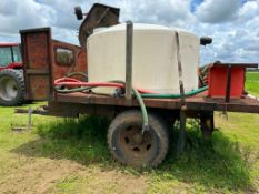 Homemade Water Trailer 1100-gallon tank