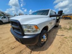 2018 Dodge Ram 3500 4x4 Utility Flatbed Truck - HEMI Gas, Gooseneck Hitch, Southern Truck