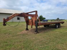 Heavy-Duty Gooseneck Hay Trailer - Built for Large Bale Hauling