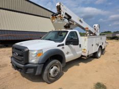 2015 Ford F550 Bucket Truck - Altec AT40M Boom - Powerstroke Diesel - Automatic Transmission - 4X4